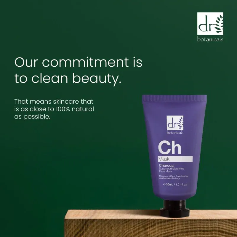 Dr Botanicals - Ch Charcoal Masque Visage Matifiant Superfood 30ml