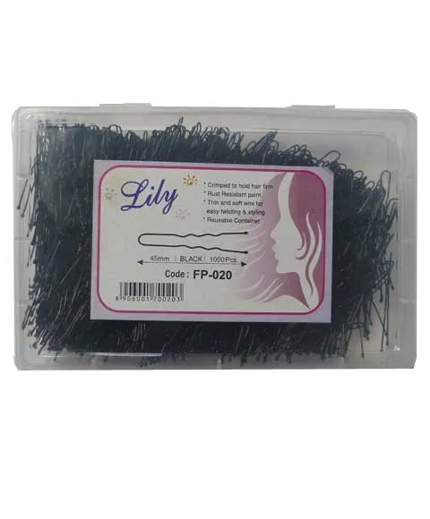 Lily - Black Epingles Cheveux 45mm 1000Pcs FP-020