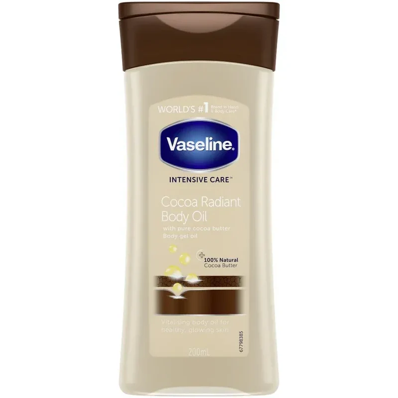 Vaseline Huile-Gel Corps Radiant au Cacao Soin Intensif - 200ml