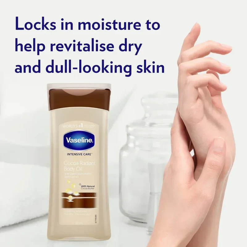 Vaseline Huile-Gel Corps Radiant au Cacao Soin Intensif - 200ml
