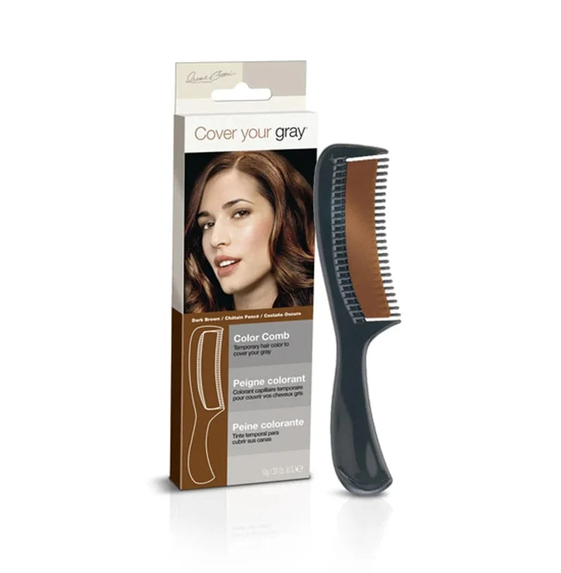 Cover Your Gray - Peigne Colorant Châtain Foncé "Color Comb Dark Brown" 10 g