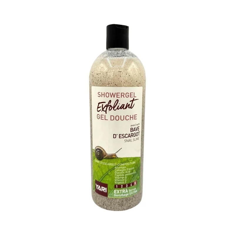 YARI Gel Douche Gommant Bave d'Escargot 1000ml