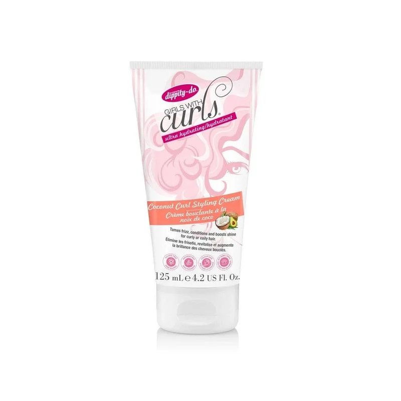 Dippity Do Girls - Whith Curls Coconut - Crème Coiffante Pour Boucles "Curls Styling Cream" - 125 ml
