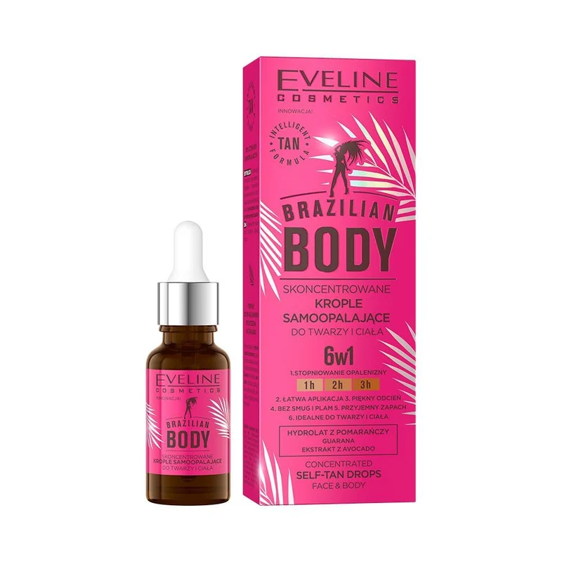 Eveline Cosmetics - Gouttes Auto-bronzantes 6 en 1 "Body 6 in 1 Self Tan Drops" 18 ml
