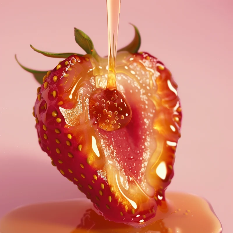 Huile de Massage Comestible Bio - Goût Fraise