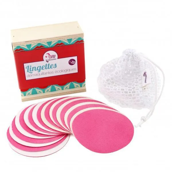 coffret de lingettes démaquillantes lavables