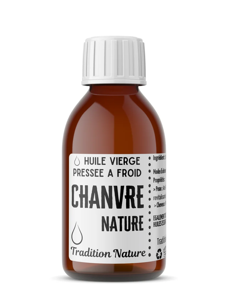 Huile végétale vierge de chanvre nature | 100 ml