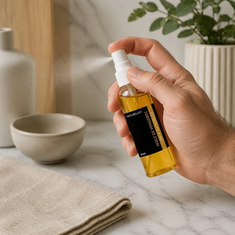 2 Flacons Huile de fenugrec 30mL Spray 100% Naturel