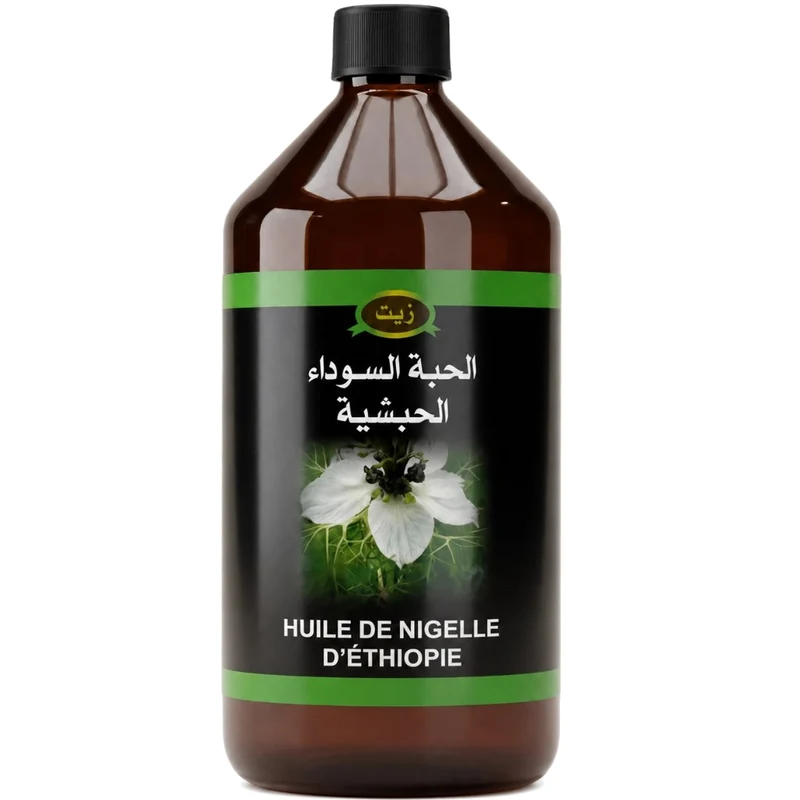 Huile de Nigelle (Cumin Noir) d’Éthiopie 1L – Habachia