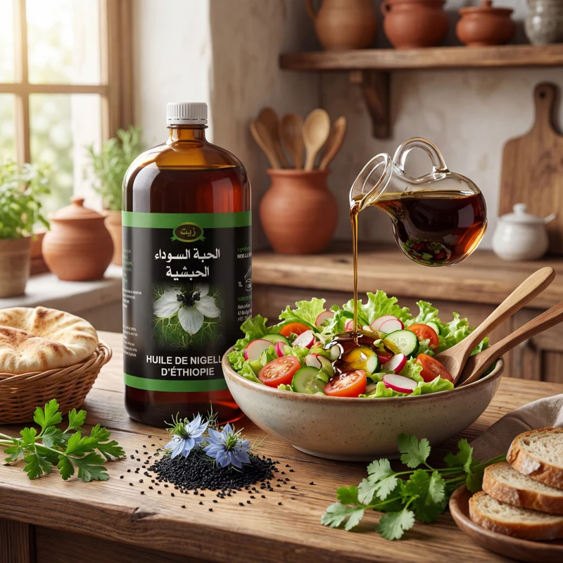 Huile de Nigelle (Cumin Noir) d’Éthiopie 1L – Habachia