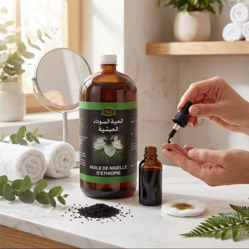 Huile de Nigelle (Cumin Noir) d’Éthiopie 1L – Habachia
