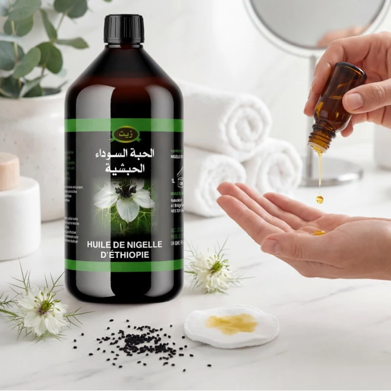 Huile de Nigelle (Cumin Noir) d’Éthiopie 1L – Habachia