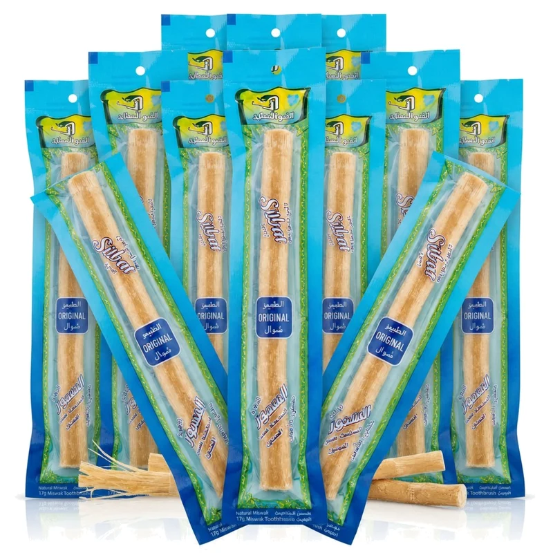 Lot de 10 Siwak Naturel Haute Qualité - Bâtons d'Arak
