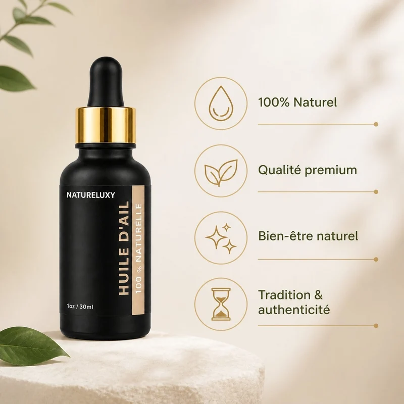 Huile d'Ail 30mL pipette + Huile d'Ail 30mL Spray 100% naturelle