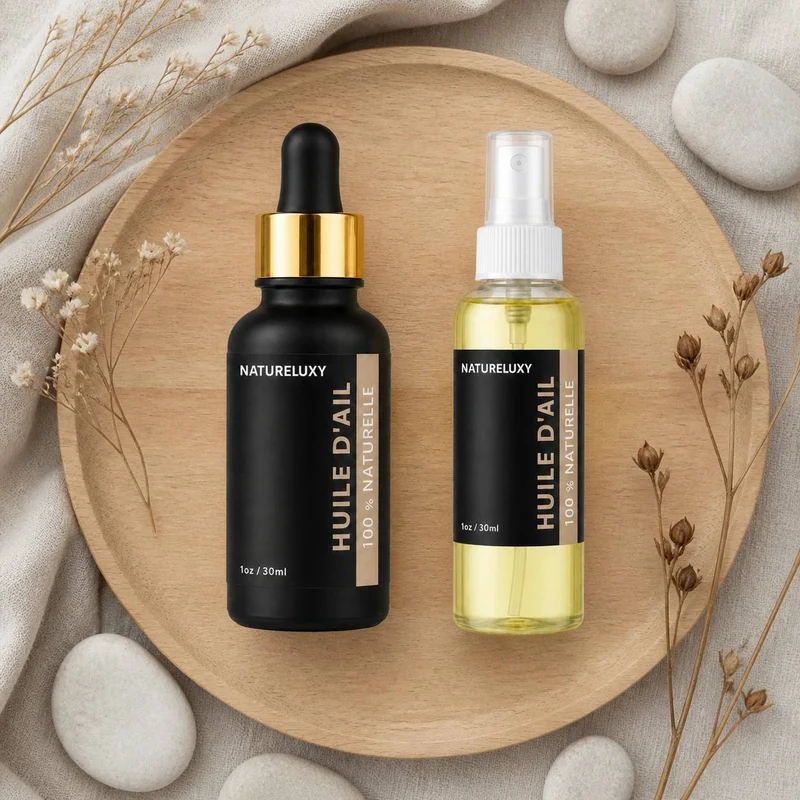 Huile d'Ail 30mL pipette + Huile d'Ail 30mL Spray 100% naturelle