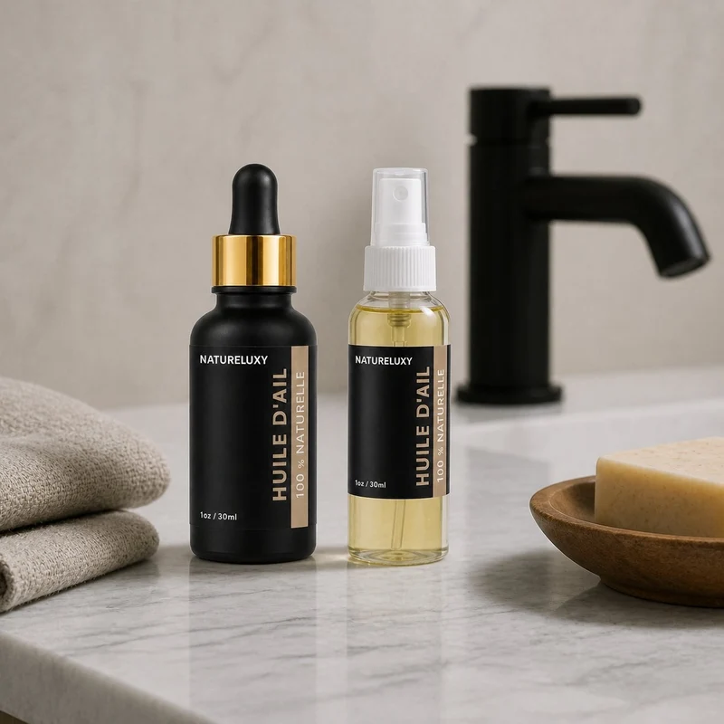 Huile d'Ail 30mL pipette + Huile d'Ail 30mL Spray 100% naturelle