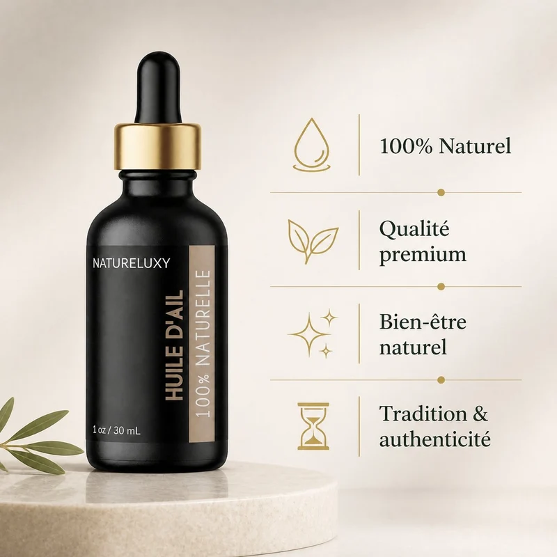 Huile d'Ail 30 mL Pipette - 100% Naturelle