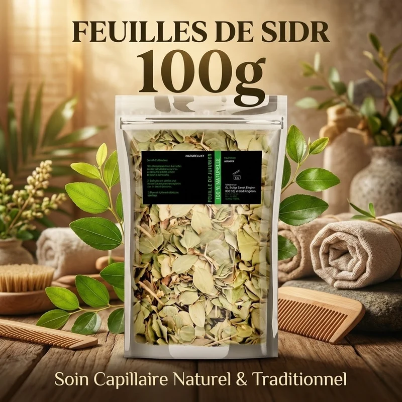 Feuilles de Sidr Naturelle 100g - Feuilles de Jujubier Séchées