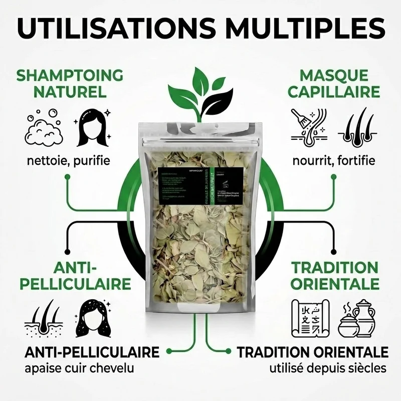 Feuilles de Sidr Naturelle 100g - Feuilles de Jujubier Séchées