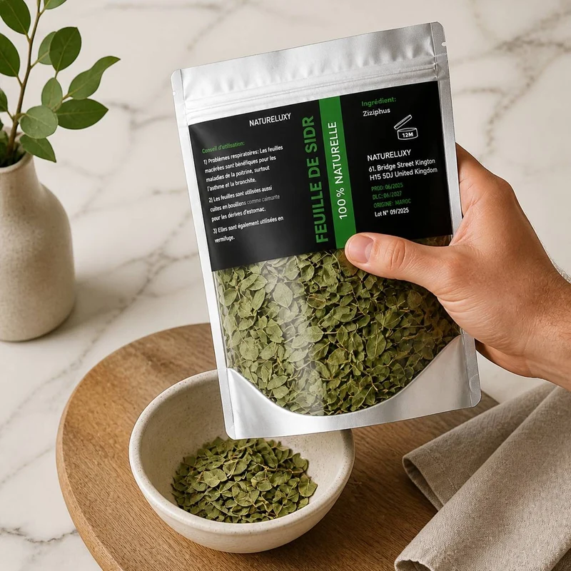 Feuilles de Sidr Naturelle 100g - Feuilles de Jujubier Séchées