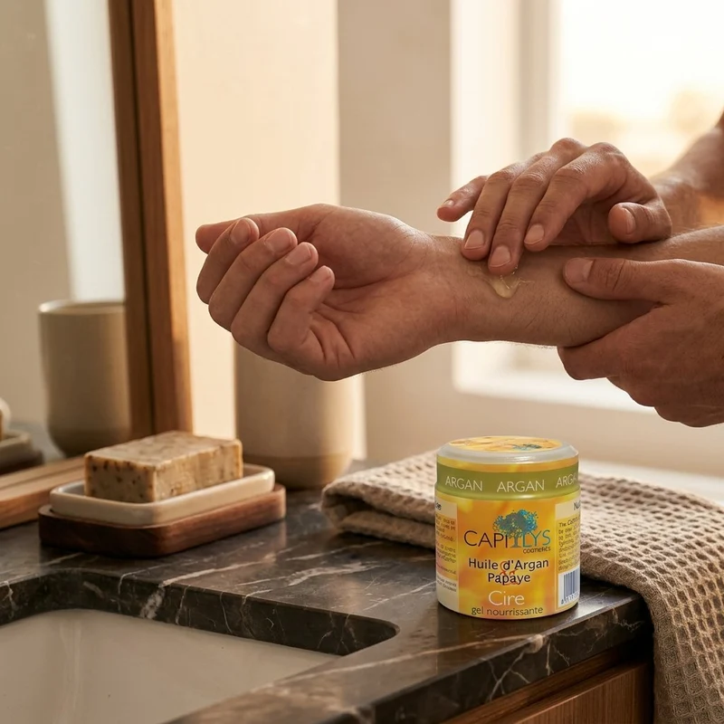 Gel Nourrissant Argan & Papaye Capilys — Cire Gel Capillaire