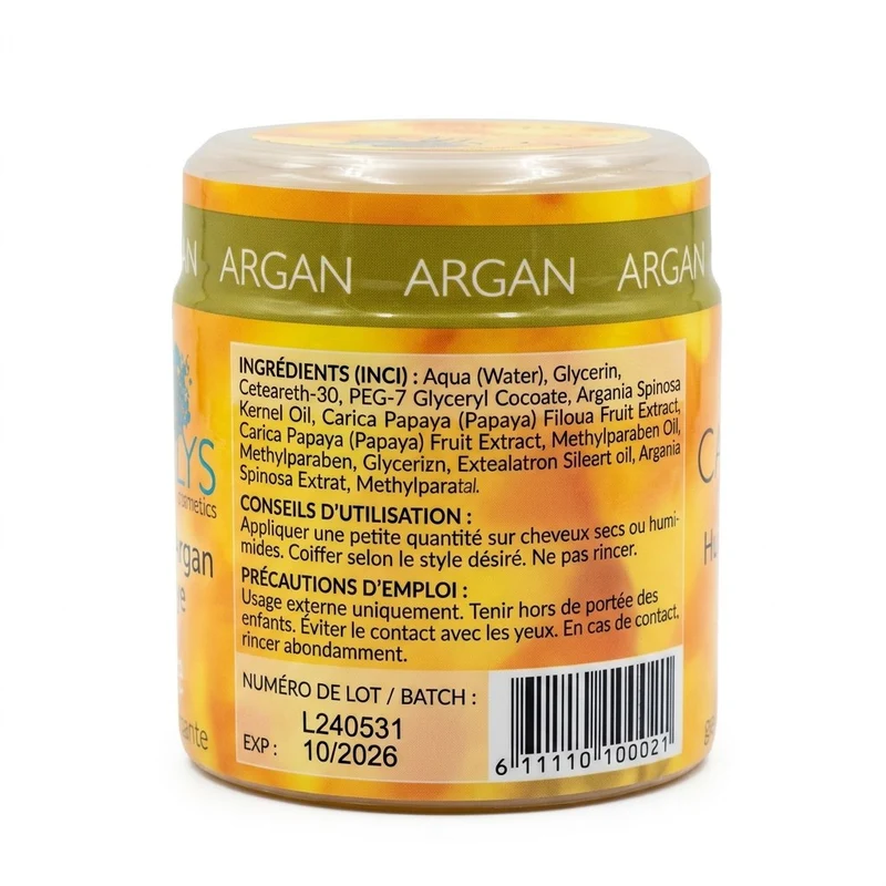 Gel Nourrissant Argan & Papaye Capilys — Cire Gel Capillaire