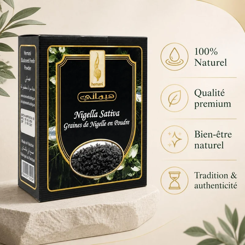 Graines de Nigelle en Poudre 200g Naturelle Hemani