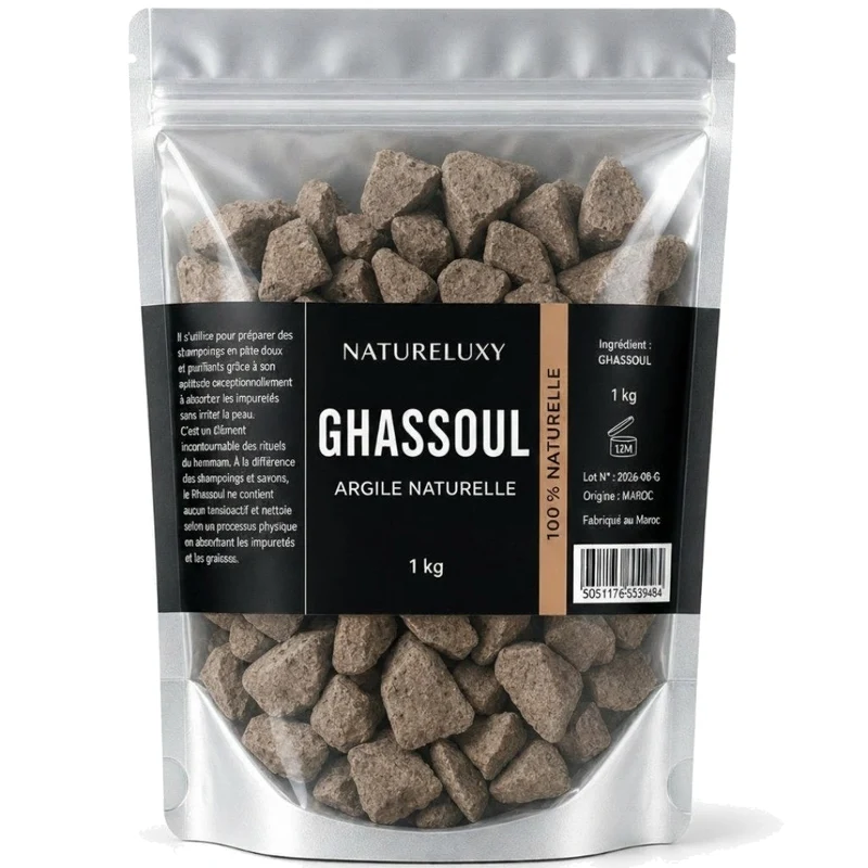 1kg Ghassoul du Maroc en vrac