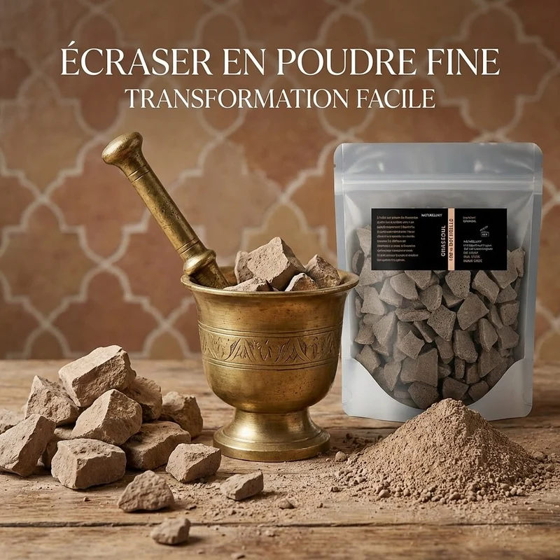1kg Ghassoul du Maroc en vrac
