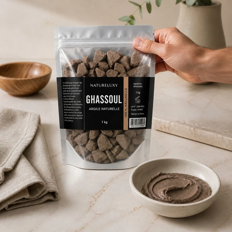 1kg Ghassoul du Maroc en vrac