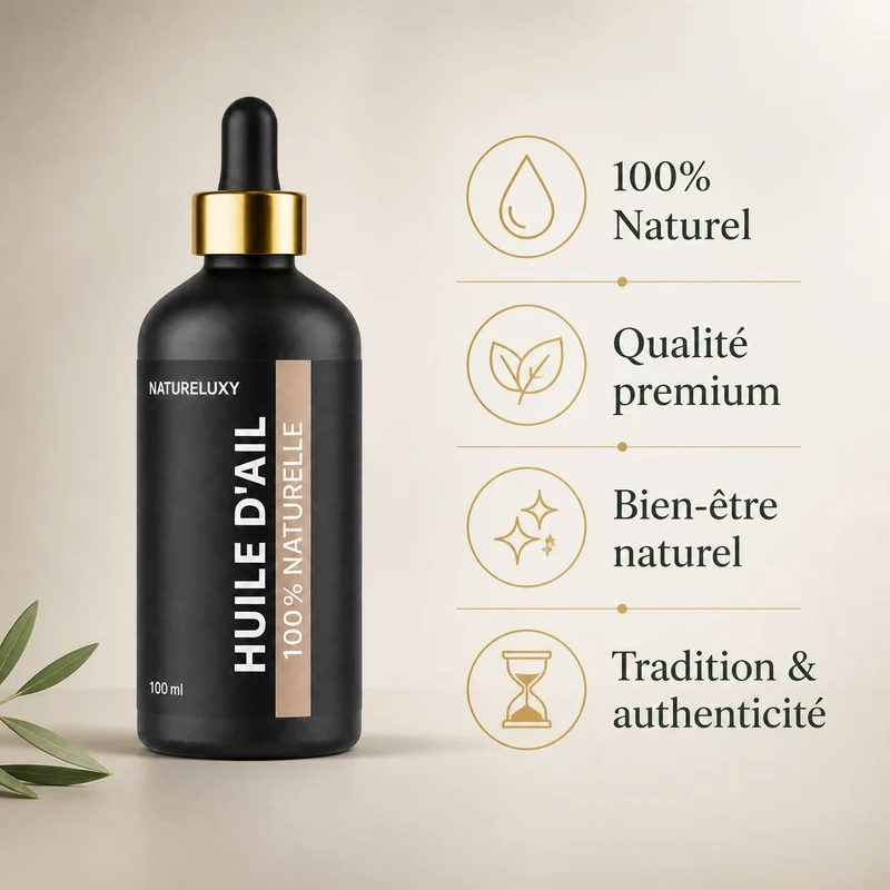 Huile d'Ail 100mL Pipette 100% Naturelle