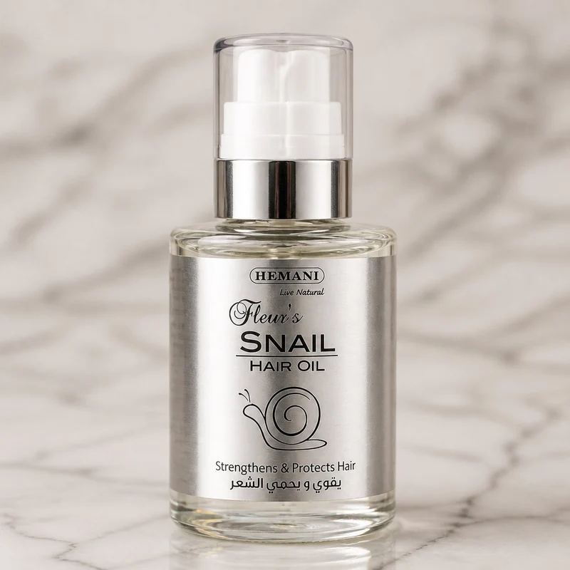 Huile capillaire à la bave d'escargot - Hemani 60mL