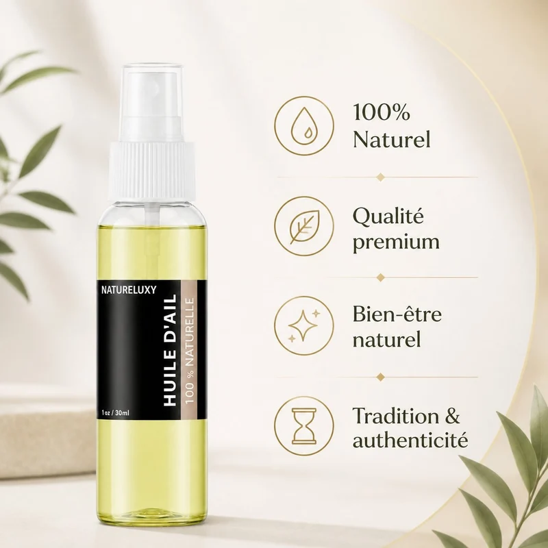 Huile d'Ail 100mL Spray 100% Naturelle