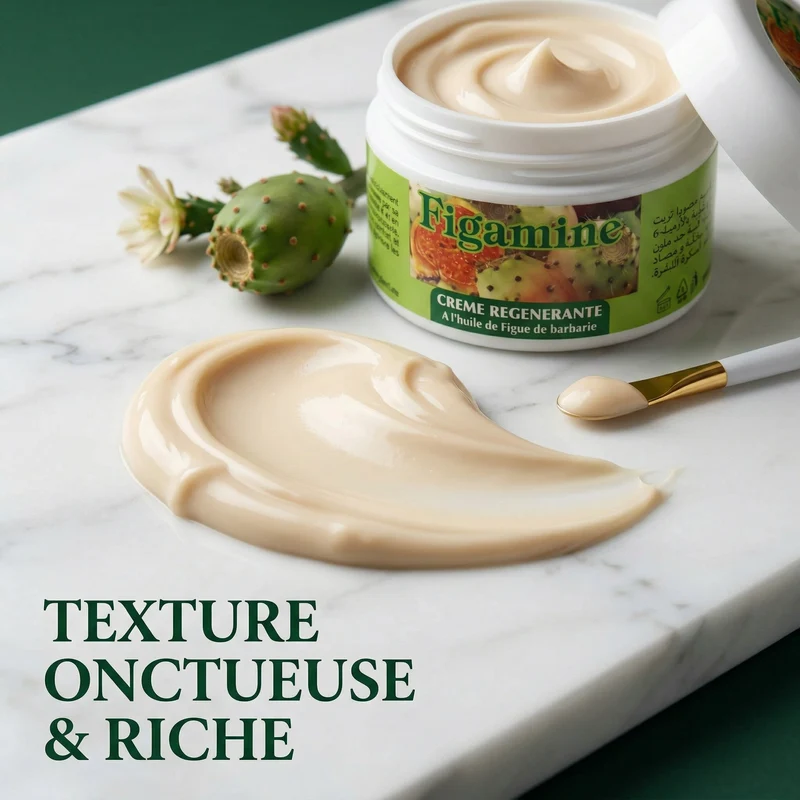 Crème à la figue de barbarie Figamine 100 ml – Soin régénérant visage, corps & mains