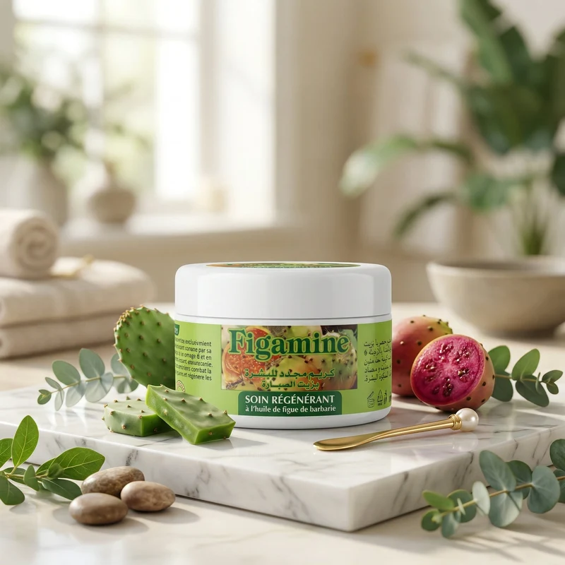 Crème à la figue de barbarie Figamine 100 ml – Soin régénérant visage, corps & mains