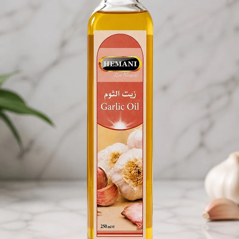 Huile d'Ail 250mL 100% Naturelle Hemani