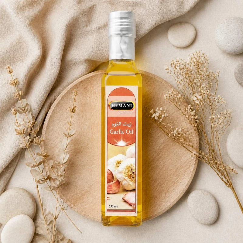 Huile d'Ail 250mL 100% Naturelle Hemani
