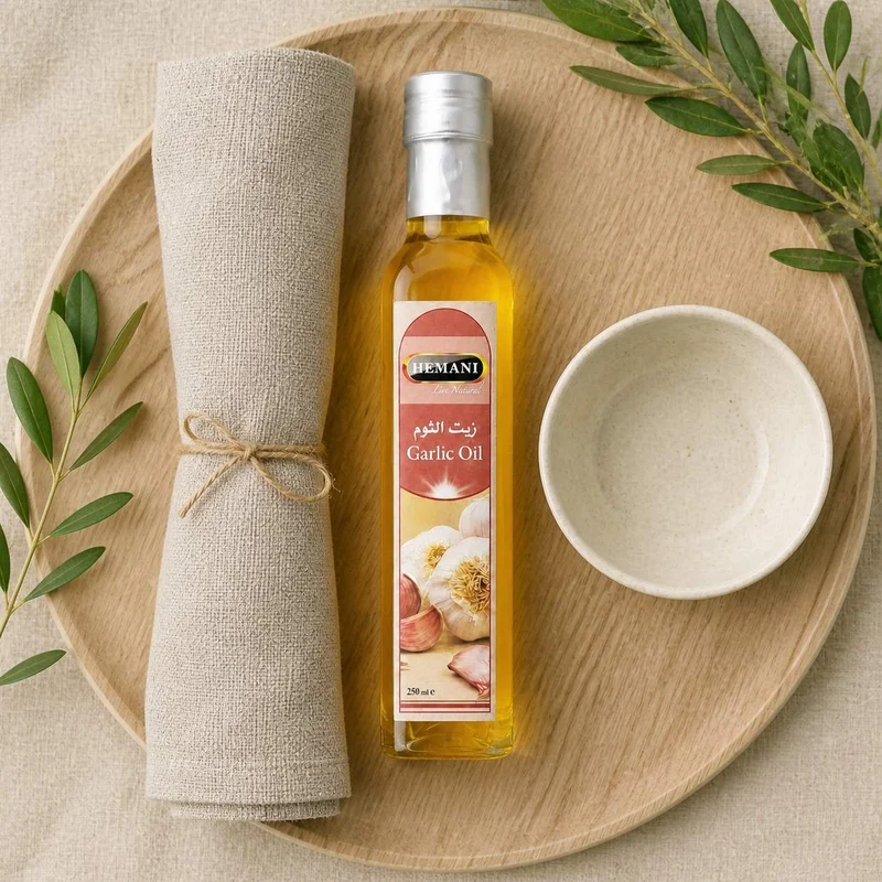 Huile d'Ail 250mL 100% Naturelle Hemani