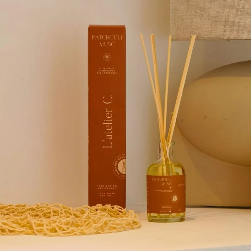 Diffuseur d’ambiance Parfums de Grasse - Patchouli-Musc