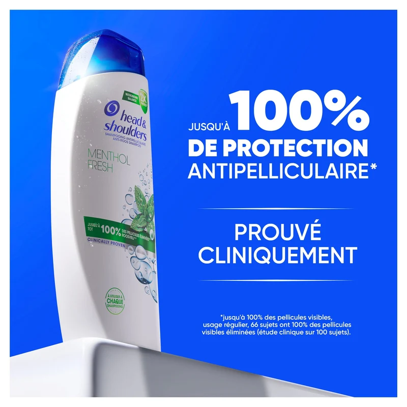 Head & Shoulders Shampoing antipelliculaire Menthe Fresh 285ml