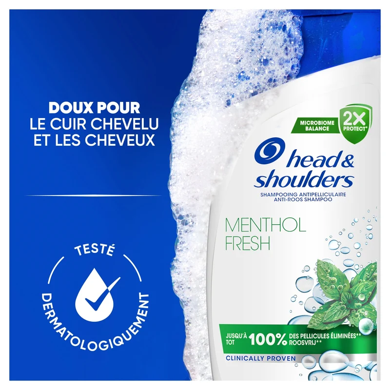 Head & Shoulders Shampoing antipelliculaire Menthe Fresh 285ml