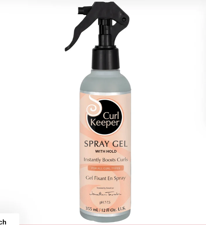 Curl Keeper - Gel Fixant en Spray "Spray Gel With Hold " - 355ml (plusieurs contenances)