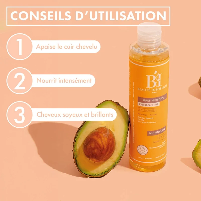 Beauté Insolente Huile de cheveux nutritive "Caribbean trip" - 250ml