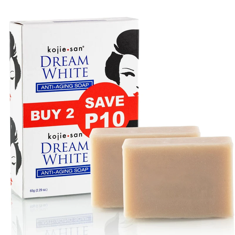 Kojie San - Savon Éclaircissant "Dream White Anti-Aging Soap" 65g x2 Barres