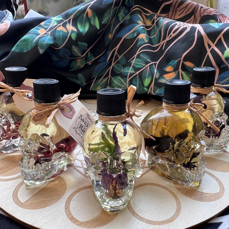 Skull Shaped Oil Bottles
