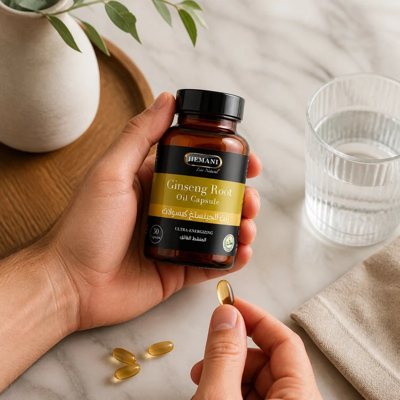 50 Capsules à l'huile de Ginseng - Hemani