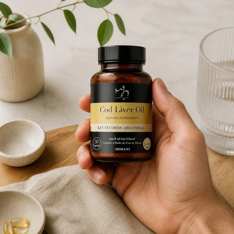 50 Capsules à l'huile de Foie de Morue - Hemani