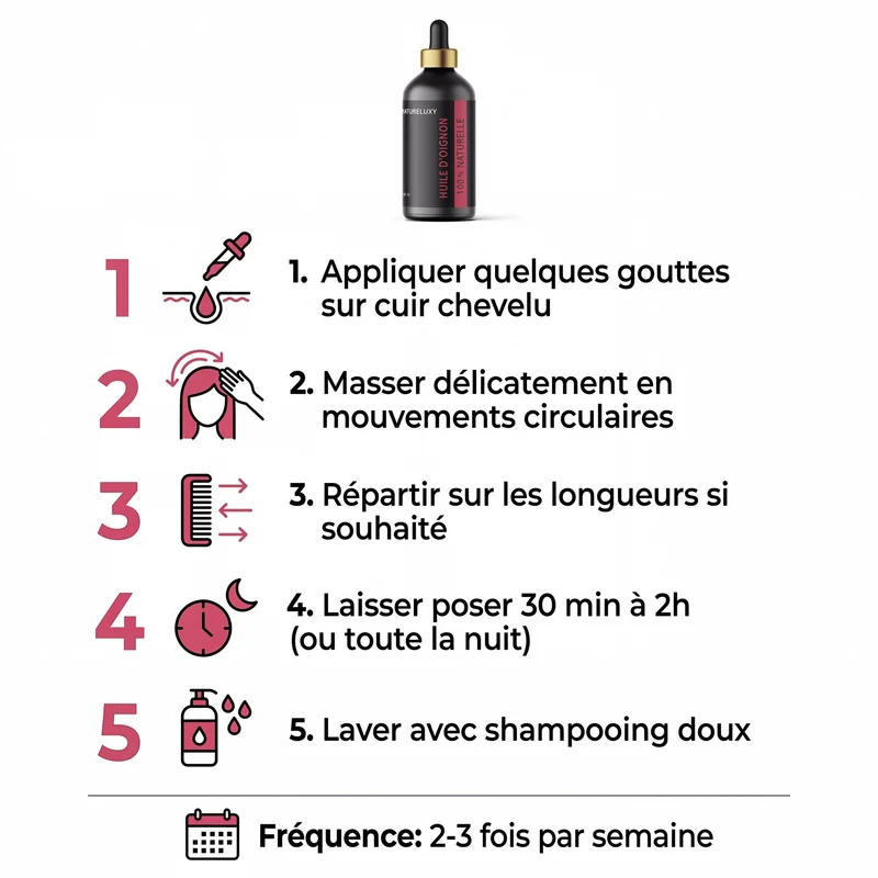 Huile d'oignon 100mL Pipette 100% Naturelle