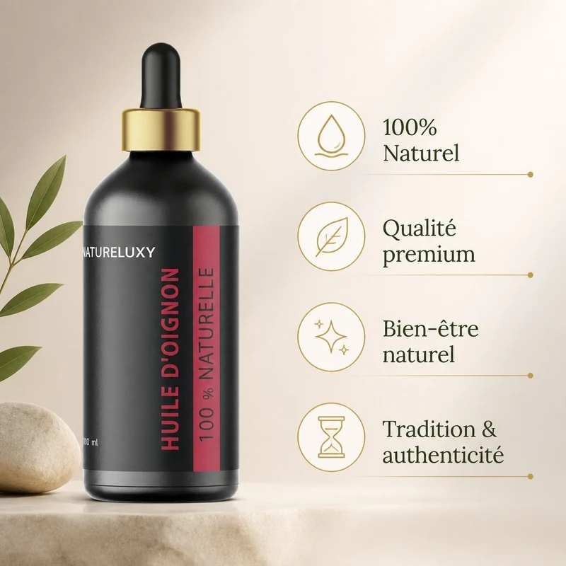 Huile d'oignon 100mL Pipette 100% Naturelle