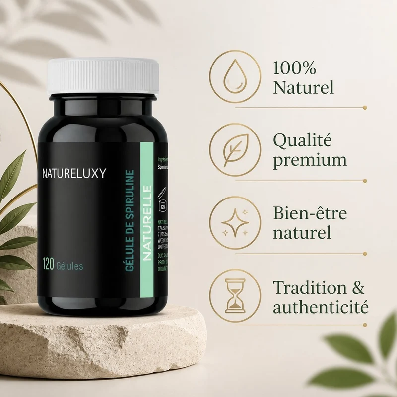 Spiruline 120 Gélules Végétales 300 mg